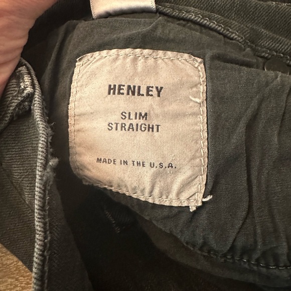 Baldwin denim, size 38. Henley slim straight fit in “smoke” color - Picture 3 of 5